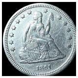 1861 Seated Liberty Quarter  CHOICE BU