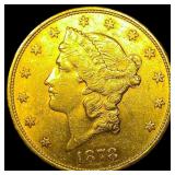 1878 Liberty Head Double Eagle $20 Gold CLOSELY UN