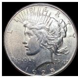 1925-S Silver Peace Dollar CLOSELY UNCIRCULATED