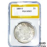 1884-O Morgan Silver Dollar PGA MS63