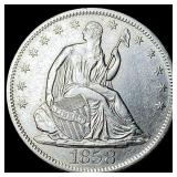 1858-S Silver Half Dollar CLOSELY UNCIRCULATED