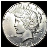1926-S Silver Peace Dollar CHOICE BU