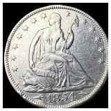1854 Arrows Seated Liberty Half Dollar  CLOSELY U