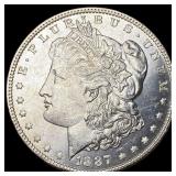 1887 Silver Morgan Dollar GEM BU