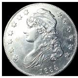 1834 Silver Capped Bust Half Dollar CLOSELY UNCIR