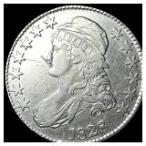 1828 Silver Capped Bust Half Dollar NEARLY UNCIRC