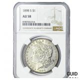 1898-S Morgan Silver Dollar NGC AU58