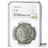 1904-S Morgan Silver Dollar NGC VF30