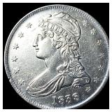 1838 Silver Half Dollar (Capped Bust) CLOSELY UNCI