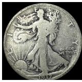1917-D Silver Walking Liberty Half Dollar NICELY C