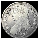 1831 Capped Bust Silver Half Dollar LIGHTLY CIRCUL