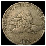 1858 Flying Eagle Cent ABOUT UNCIRCULATED
