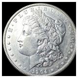 1904 Silver Morgan Dollar CLOSELY UNCIRCULATED