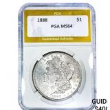 1888 Morgan Silver Dollar PGA MS64