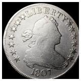 1807 Draped Bust Half Dollar LIGHTLY  CIRCULATED
