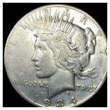 1934-S Silver Peace Dollar LIGHTLY CIRCULATED