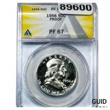 1956 Franklin Half Dollar ANACS PF67 PROOF