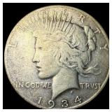 1934 Silver Peace Dollar LIGHTLY CIRCULATED