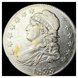1833 Capped Bust Half Dollar CLOSELY UNCIRCULATED