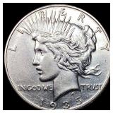 1935 Silver Peace Dollar CLOSELY UNCIRCULATED