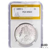 1888-S Morgan Silver Dollar PGA MS63