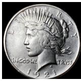 1921 Silver Peace Dollar CLOSELY UNCIRCULATED