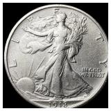 1918 Silver Walking Liberty Half Dollar  NEARLY U