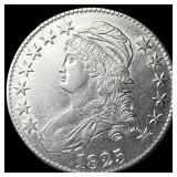 1825 Capped Bust Half Dollar CLOSELY  UNCIRCULATE