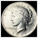 1921 Silver Peace Dollar CLOSELY UNCIRCULATED