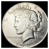 1935-S Silver Peace Dollar CLOSELY UNCIRCULATED