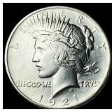 1921 Silver Peace Dollar CLOSELY UNCIRCULATED