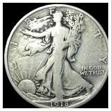 1918 Walking Liberty Half Dollar LIGHTLY CIRCULATE