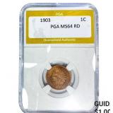 1903 Indian Head Cent PGA MS64 RD