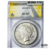 1922-D Silver Peace Dollar ANACS AU55