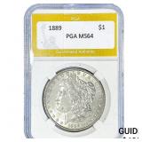 1889 Morgan Silver Dollar PGA MS64