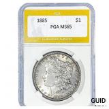 1885 Morgan Silver Dollar PGA MS65