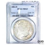 1884-O Morgan Silver Dollar PCGS MS63