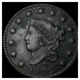 1822 Coronet Head Large Cent NEARLY  UNCIRCULATED