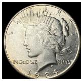 1924 Silver Peace Dollar UNCIRCULATED