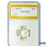 1928-S Mercury Silver Dime PGA MS63
