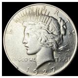 1927 Silver Peace Dollar NEARLY UNCIRCULATED