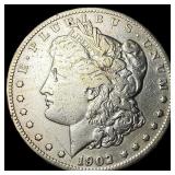 1902-S Silver Morgan Dollar LIGHTLY CIRCULATED