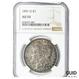1891-O Morgan Silver Dollar NGC AU58