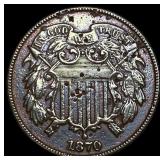 1870 Two-Cents Piece HIGH GRADE