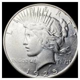 1925-S Silver Peace Dollar CLOSELY  UNCIRCULATED