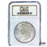 1880-S Morgan Silver Dollar NGC MS64
