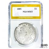 1885 Morgan Silver Dollar PGA MS63
