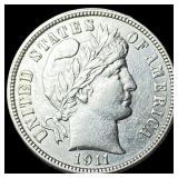 1911-D Silver Barber Dime CLOSELY  UNCIRCULATED