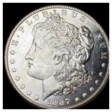 1887 Silver Morgan Dollar GEM BU