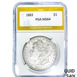 1883 Morgan Silver Dollar PGA MS64